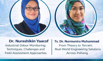 We are pleased to invite all lecturers and students to join our Public Lecture Series 01/2026 session by Faculty of Civil Engineering Technology, UMPSA lecturers: Dr. Nurashikin Yaacof and Ts. Dr. Nurmunira Muhammad on 15th April 2026 via online MS Teams